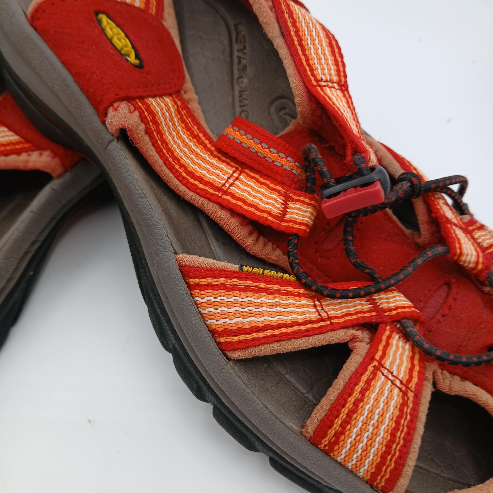 Scarpe Keen donna taglia 8 rosso arancione impermeabili sandali outdoor escursionismo acqua