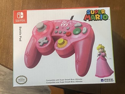 Nintendo Switch Hori Battle Pad Peach GameCube Style Controller (123007)