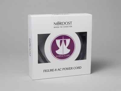 Nordost Purple Flare 1m Figure 8 power cord. MINT  Audible Elegance Cincinnat