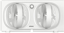 9 Twin Window Fan with 180°+90° Rotatable F...