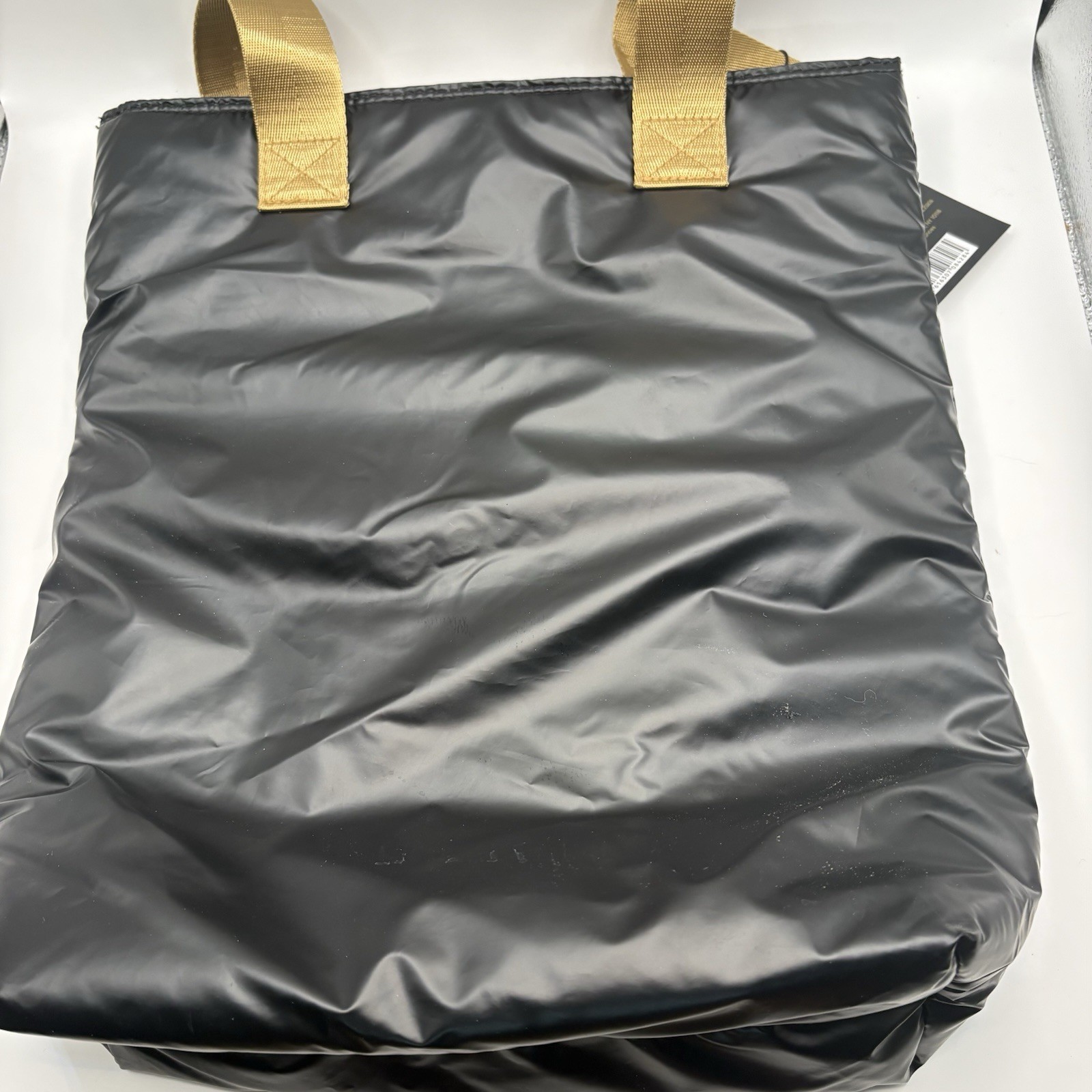 CALVIN KLEIN FRAGRANCES Black Tote Bag Gold Shoulder Strap NEW NWT image 4