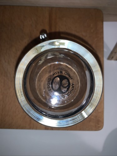 Bicchiere da whisky vintage Arthur Court Lowball peltro cervo cervo rack completo - Foto 11 di 16