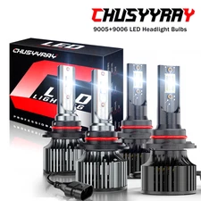 For Chevy S10 1994-2004 LED Headlights Bulbs High+Low Beam White 9005 9006