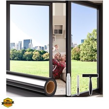 One Way Privacy Window Film with 3 Tools, Reflective Window Tint for Home, Da...