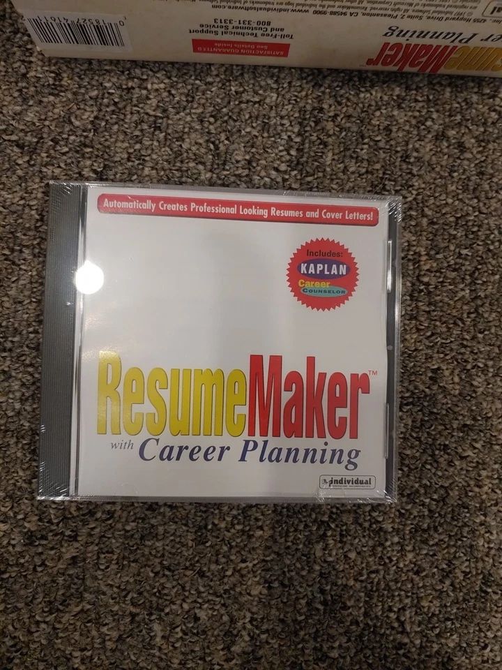 Resume Maker (PC, 1999) Windows 95 Windows 3.1 Disc SEALED - Image 3 of 4
