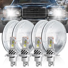 For Ford Ltd 1968 1969 1970 1971-1978 4pcs 5.75 5-34 Round Led Headlights