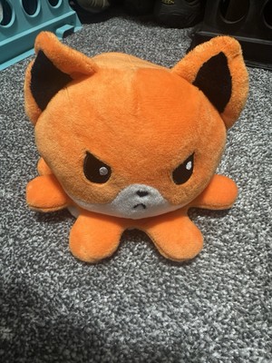 Teeturtle Reversible MINI Happy Sad Orange Fox Stuffed Plush Lovey Comfort