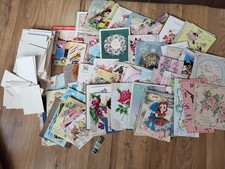 Lot Of 80 NOS Vintage 1960's Birthday Get Well Baby Greeting Cards Envelopes