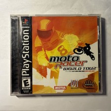 Moto Racer World Tour PS1 Sony PlayStation 1 Complete Black Label