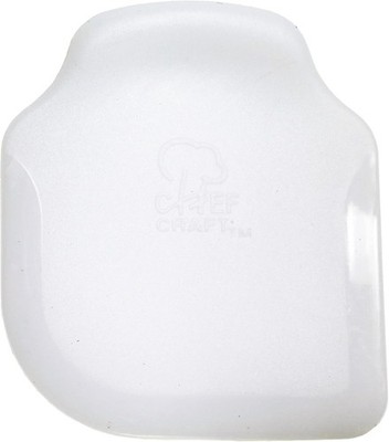 Chef Craft Basic Plastic Pan Scraper, 3 inch Length 2.5 Wide, White 