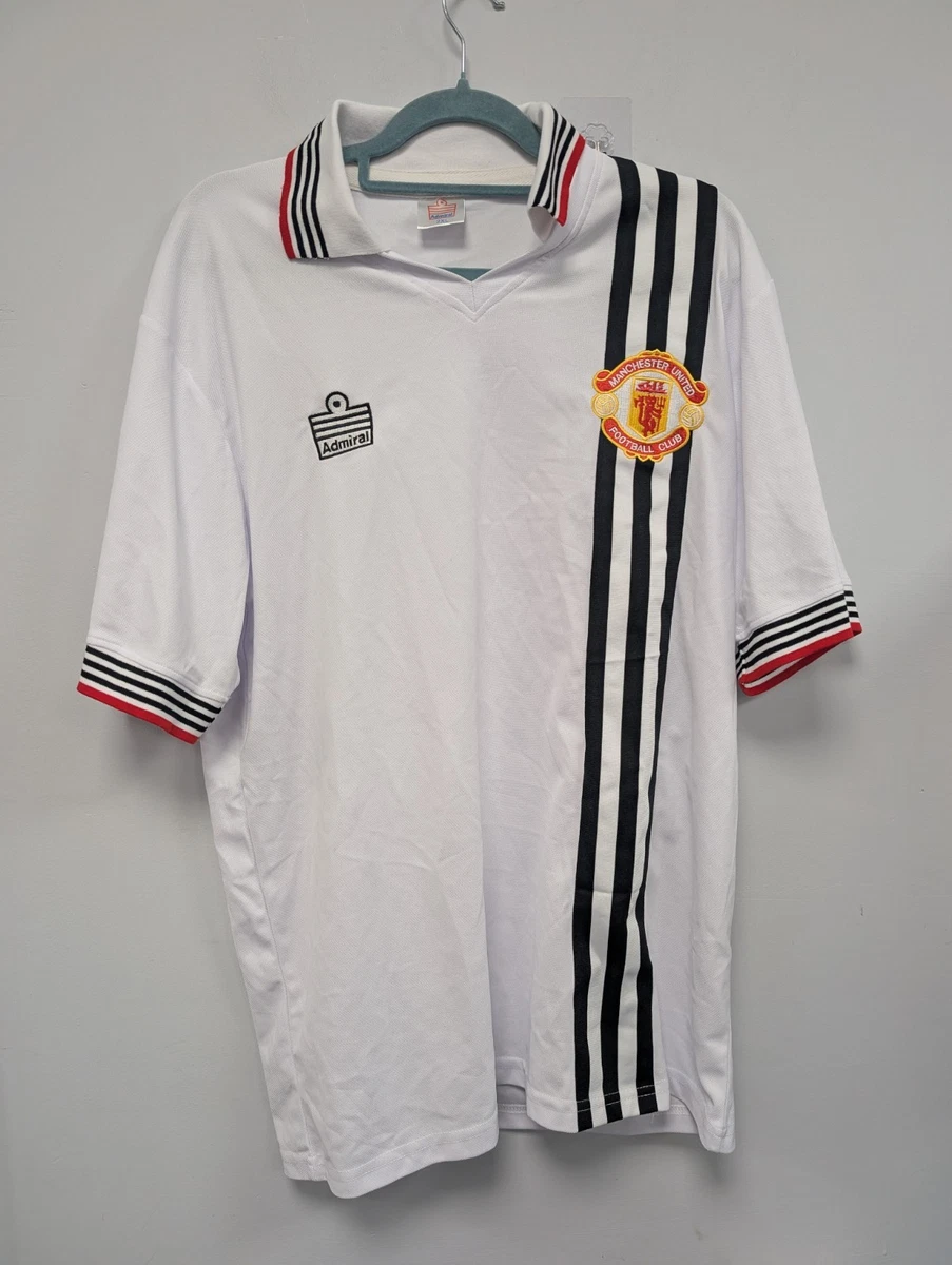 Maillot Vintage Admiral – Football Club United Of Manchester, Blanc, Taille L