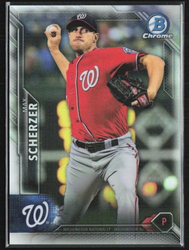 Max Scherzer #79 2016 Bowman Chrome card