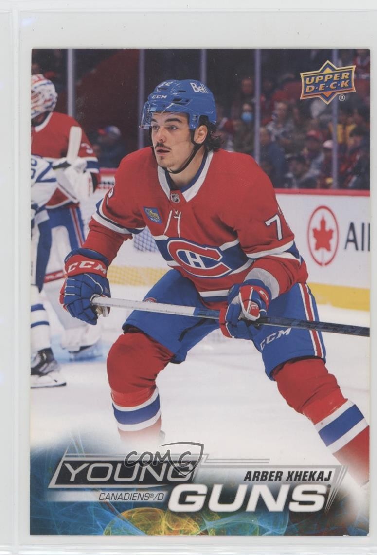 2022-23 Upper Deck Series 2 Young Guns Jumbo Arber Xhekaj #490 06x7