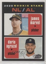2020 Topps Heritage Rookie Stars Dario Agrazal James Marvel #27 au8