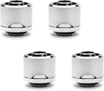 EKWB EK-Quantum Torque STC-10/16 (3/8'' X 5/8'') Compression Fitting, Nickel, 4-PK