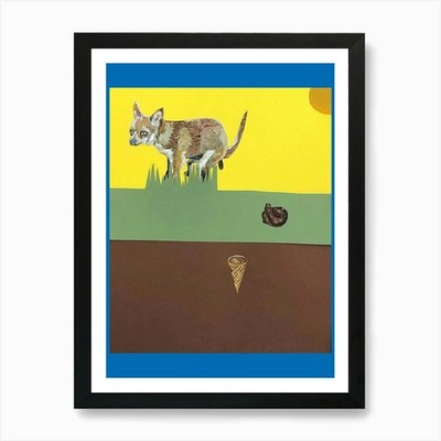 Schokolade Eis Kunstdruck gerahmt Wandbild Poster Leinwanddruck Bild