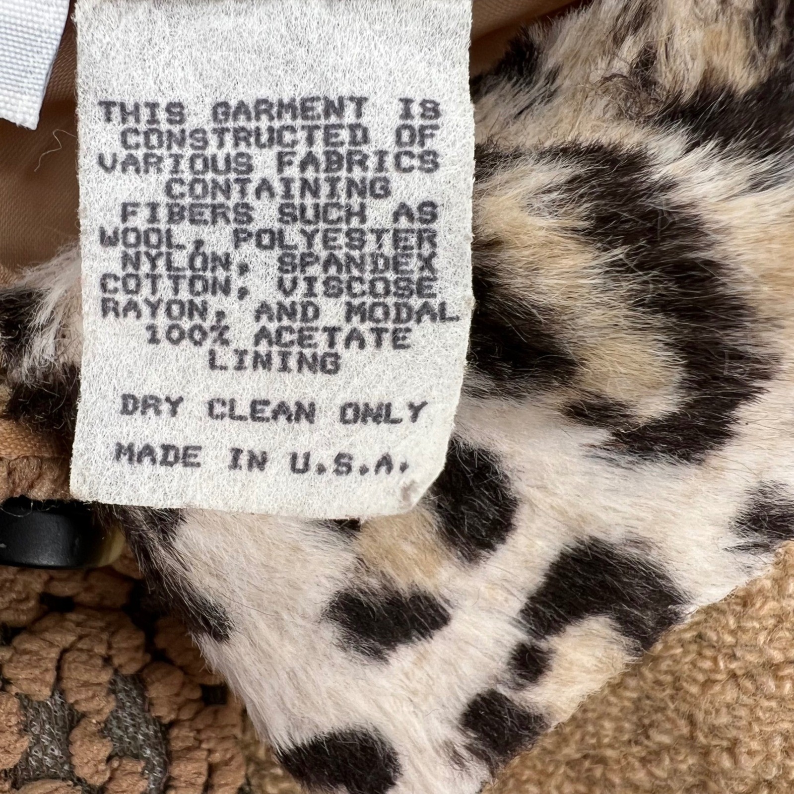 CONCINNO Patchwork Vintage Vest Leopard Collar Wo… - image 5