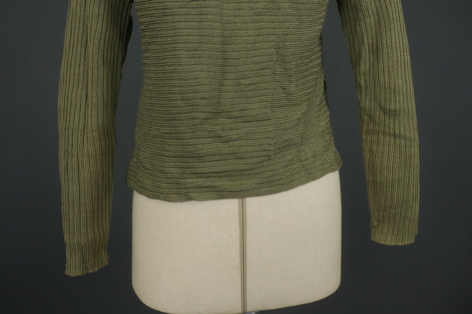 PERUVIAN CONNECTION Green 100% Pima Cotton Open F… - image 9