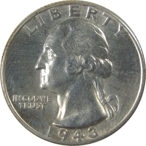 1943 Washington Silver Quarter AU About Uncirculated SKU:I25169