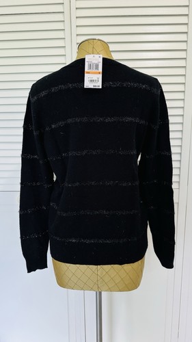 Michael Kors Stripe Sweater Black Size S - Picture 3 of 8
