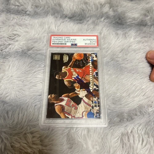 Dominique Wilkins 1993-94 Stadium Club #129 Atlanta Hawks AutographDen