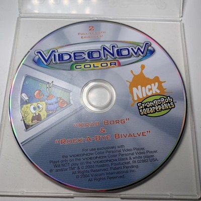 VideoNow SpongeBob SquarePants Krab Borg & Rock-A-Bye Bivalve PVD Disc 2004