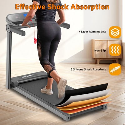 330LB Foldable Treadmill - 3HP Heavy Motor, Silent Operation,FITSHOW APP Enabled