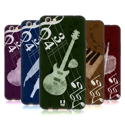 HEAD CASE DESIGNS MUSIKA SOFT GEL CASE FOR OPPO PHONES