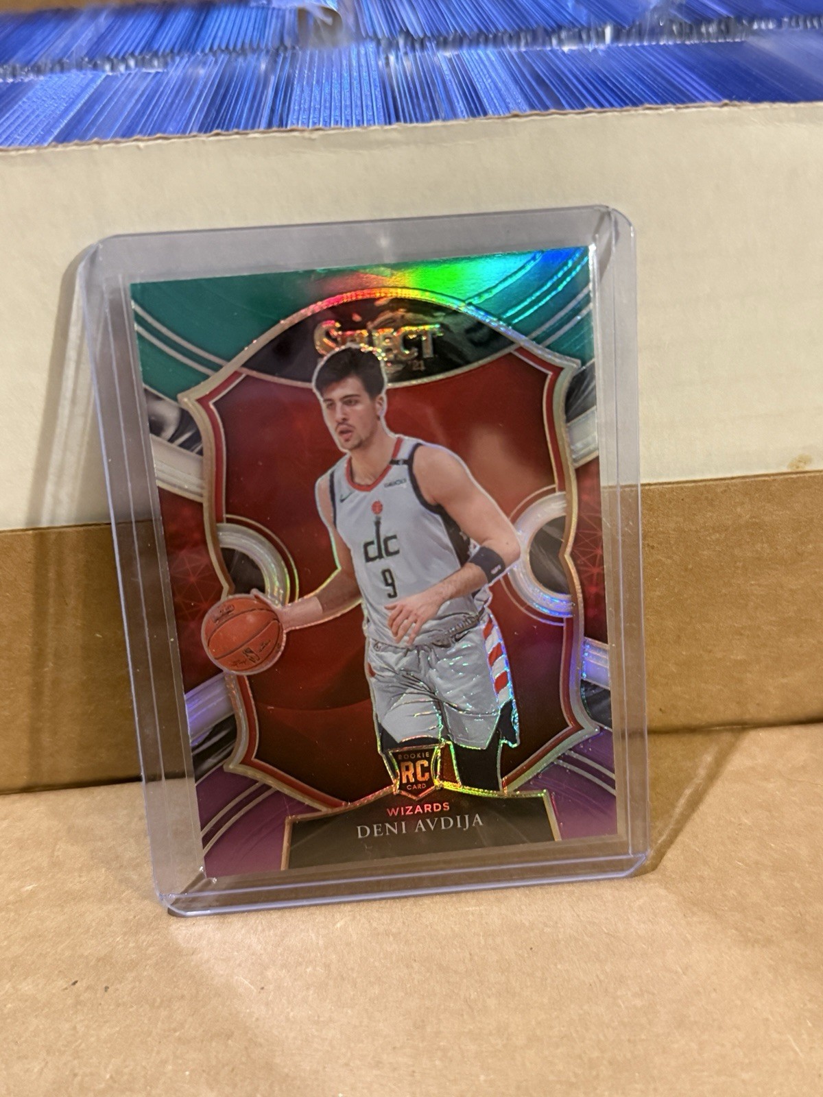 2020-21 Panini Select - Concourse Deni Avdija #69 Green White Purple Prizm (RC)