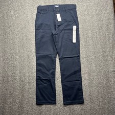 Place Chino Pants Boys 10 Husky Navy Blue The Children's Skinny Stretch NWT