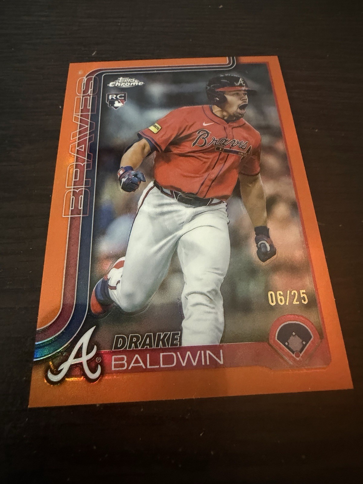 2025 TOPPS CHROME UPDATE DRAKE BALDWIN USC96 ROOKIE ORANGE REFRACTOR 06/25