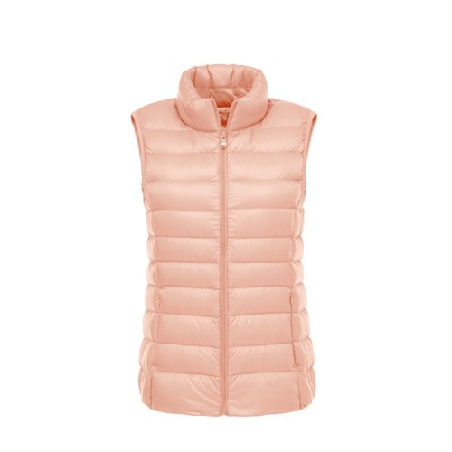 Women's Down Vest Coat Short Ladies Down Jacket Stand-up Collar Waistcoat - Picture 22 of 23