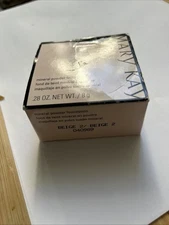 Mary Kay Mineral Powder Foundation BEIGE 2 # 040989 New in Damaged Box