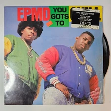 EPMD - You Gots To Chill 12" Record 1988 Limited Edition Fresh Records Hip Hop