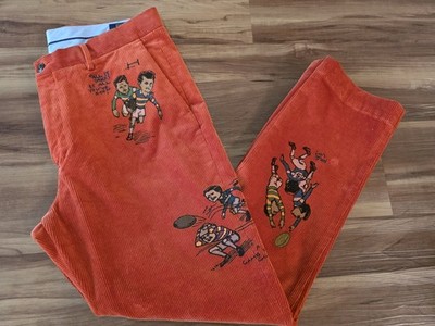 Polo Ralph Lauren Rugby Cartoon Corduroy Stretch Classic Fit Pants- Size 34x30