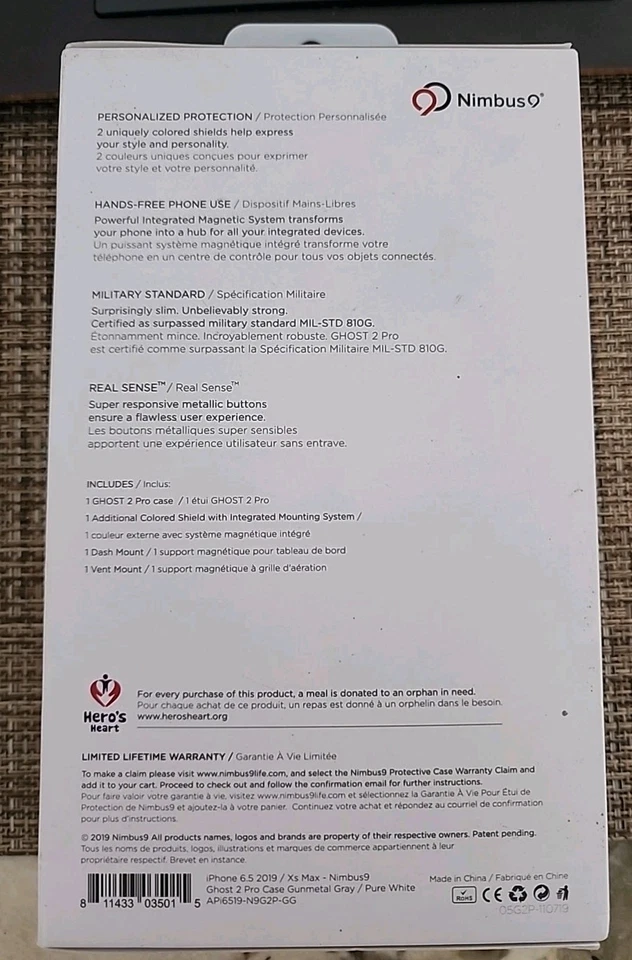 "Funda Nimbus9 Ghost 2 Pro iPhone XS Max 6,5"" + Kit de montaje magnético - Nueva" Foto 2 de 4