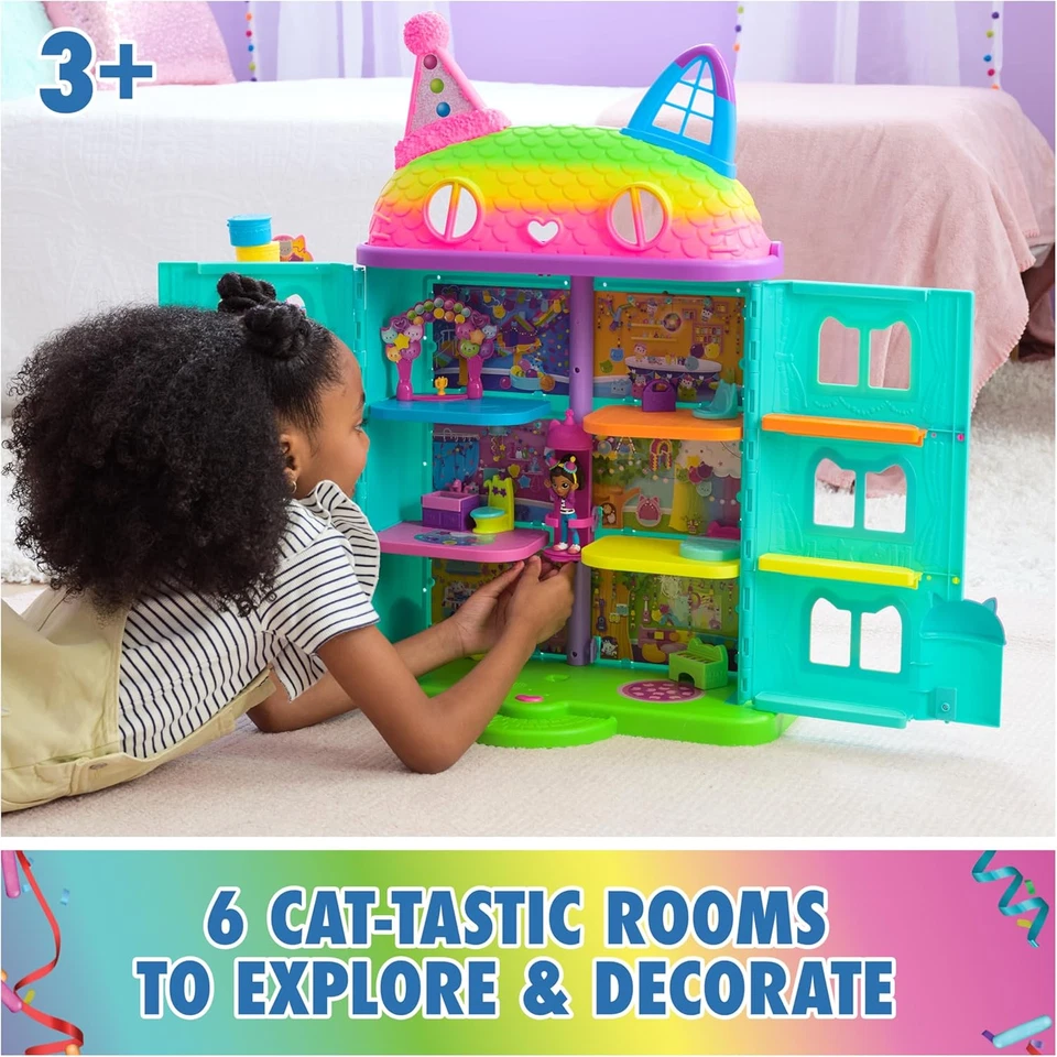 Gabby’S Dollhouse, 14-Piece Rainbow-Themed, Celebration Doll’S House, Toy Figure - image 3 of 4