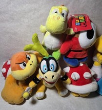 Lot of 6 Super Mario Plushies