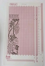 1 handgezeichnetes Mylar Blatt für Knitmaster Strickmaschinen