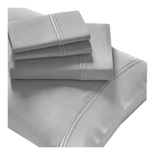 New Purecare Premium 100% Tencel Sheet Set Gray In Size Cal King