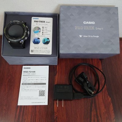 CASIO WSD-F21HR-BK Pro Trek Smartwatch Watch Black USED from JAPAN