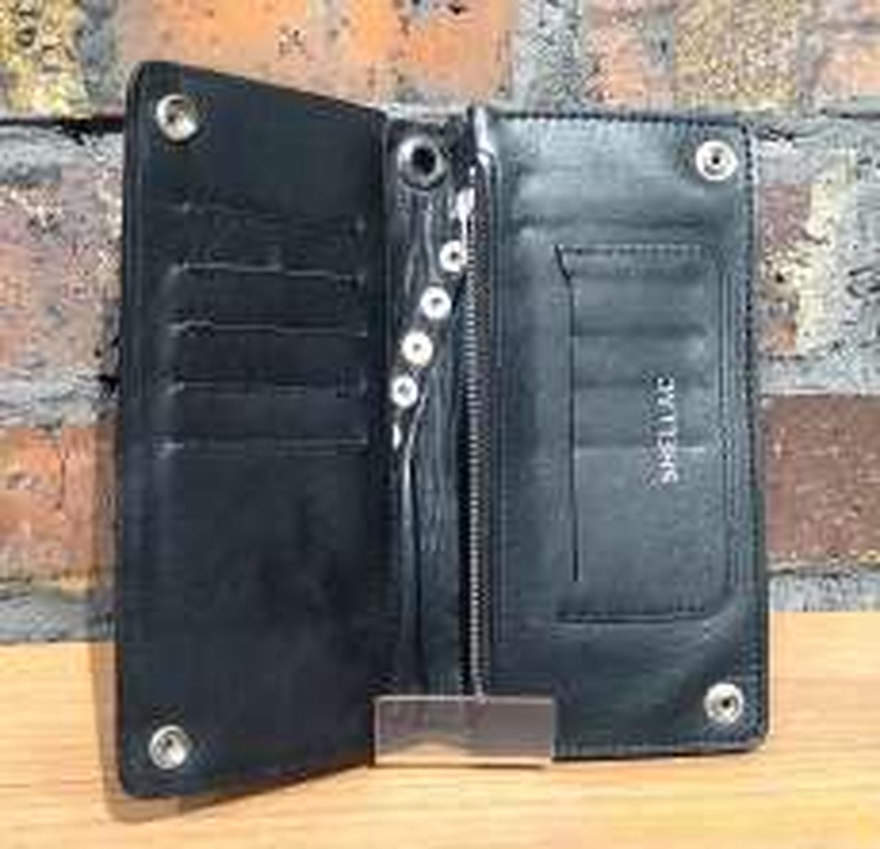 Shellac Long Wallet Blk Harako Shellac Jt691 - image 3