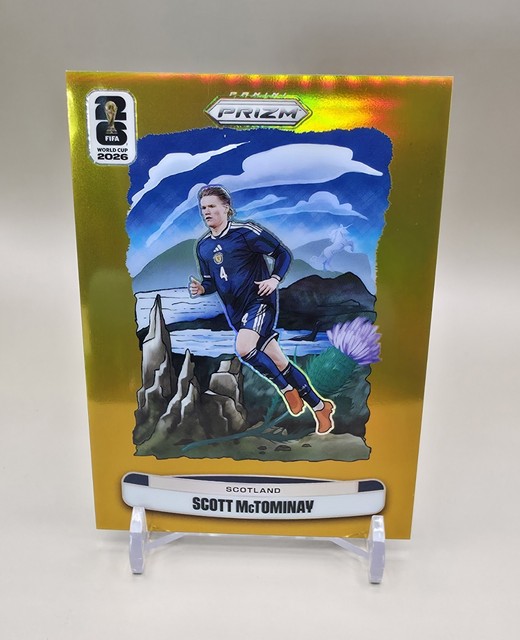 2026 Prizm FIFA World Cup Scott McTominay Gold National Landmarks Bookend 10/10