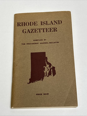 Rhode Island Gazetteer 1964 Paperback by Providence Journal Bulletin