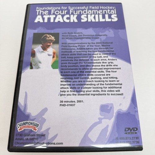 Foundations for Field Hockey Four Fundamental Attack Skills DVD Beth Anders - Imagen 2 de 6