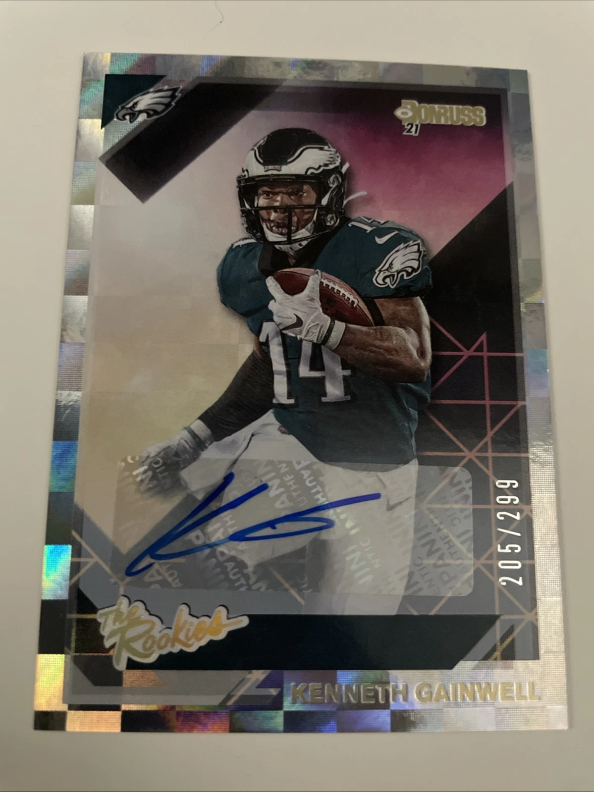 Kenneth Gainwell Panini Donruss the Rookies #TRKGA Autograph
