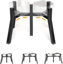 Elevated Dog Bowl Stand for Large Dogs, Adjustable Width 7-10.6"