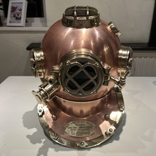 Full Size US Navy Taucher Tauchhelm Mark V Deep Sea Scuba Helmet schönes Stück