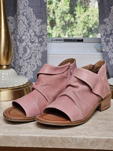 New - Miz Mooz Leather Heeled Sandals - Melia - Rose - EU 39 8.5 - 9 - Picture 3 of 8