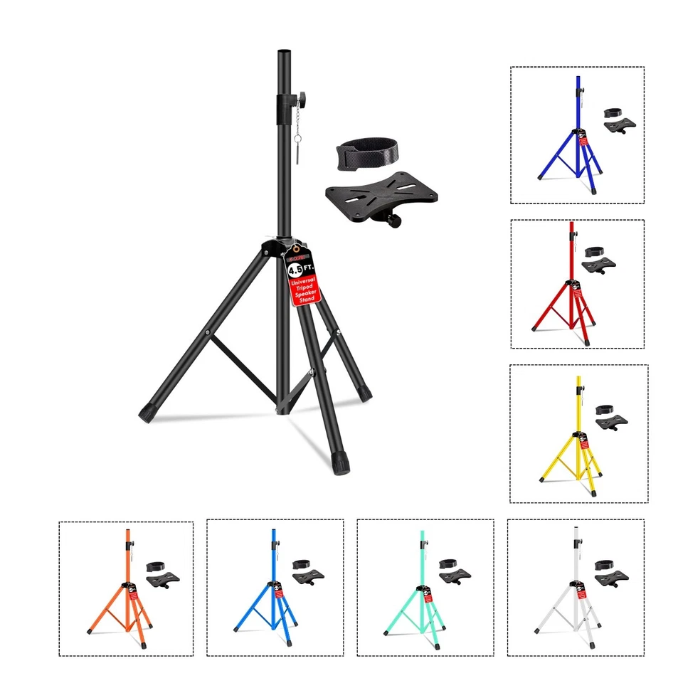 5 Core PA DJ Speaker Stand Adjustable Tripod 31–54" Heavy Duty 132lbs 35mm
